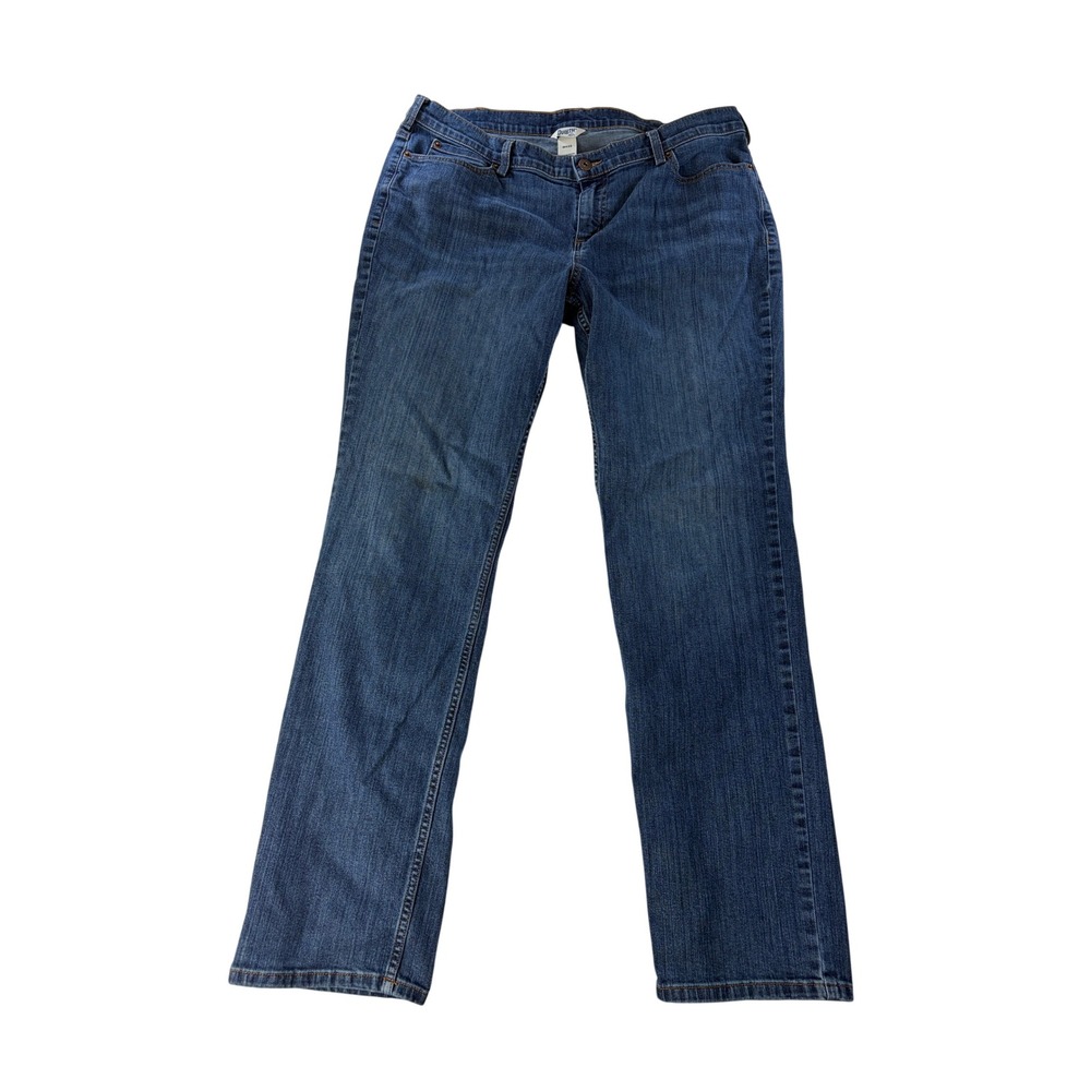 Duluth Trading Jeans Womens 16 Daily Denim Slim Leg Stretch Blue 40712 16x31